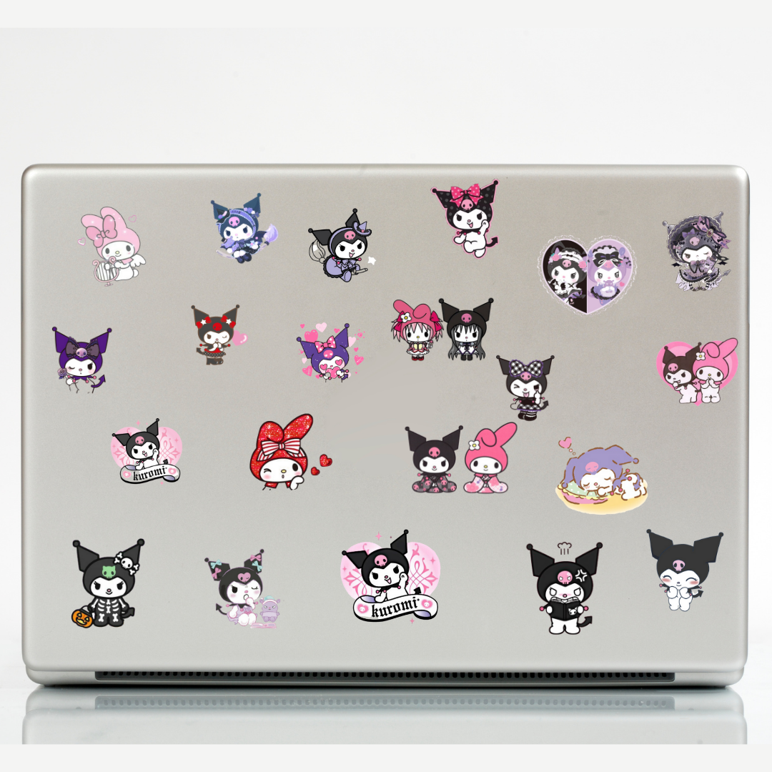 45'li Sanrio Kuromi Sticker, Cute Sticker Etiket Seti