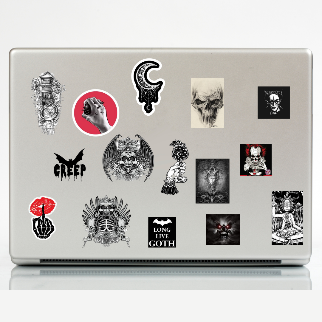 27'li Gothic Witcher Grunge Sticker Seti-Fairygrunge Etiket Seti