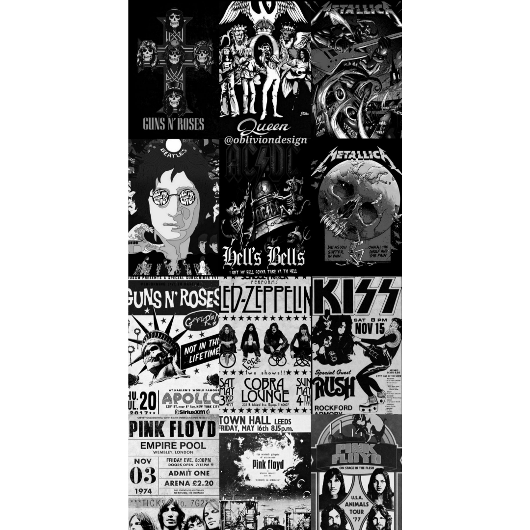 Orora Rock Indie Grunge Gothic Poster Duvar Kağıdı Seti