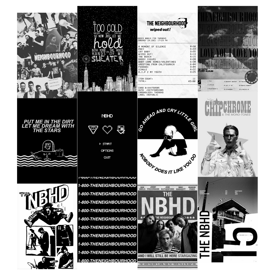 Orora The Neighbourhood The NBHD Rock Poster Duvar Kağıdı Seti