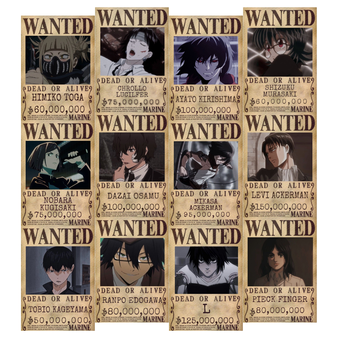 Orora Anime AOT Death Note Poster Duvar Kağıdı Seti