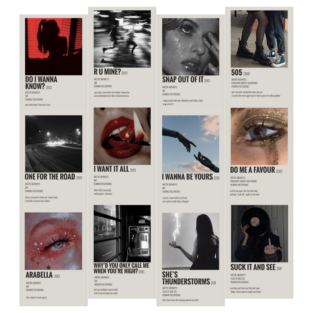 Orora Arctic Monkeys Rock Poster Duvar Kağıdı Seti