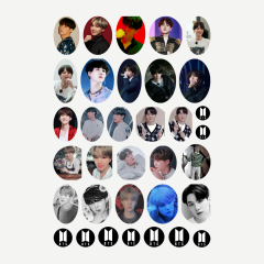 34 Adet KPOP BTS Suga Sticker Seti-BTS Etiket Seti