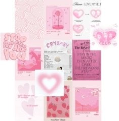 Orora Pinky Kawaii Poster Duvar Kağıdı Seti