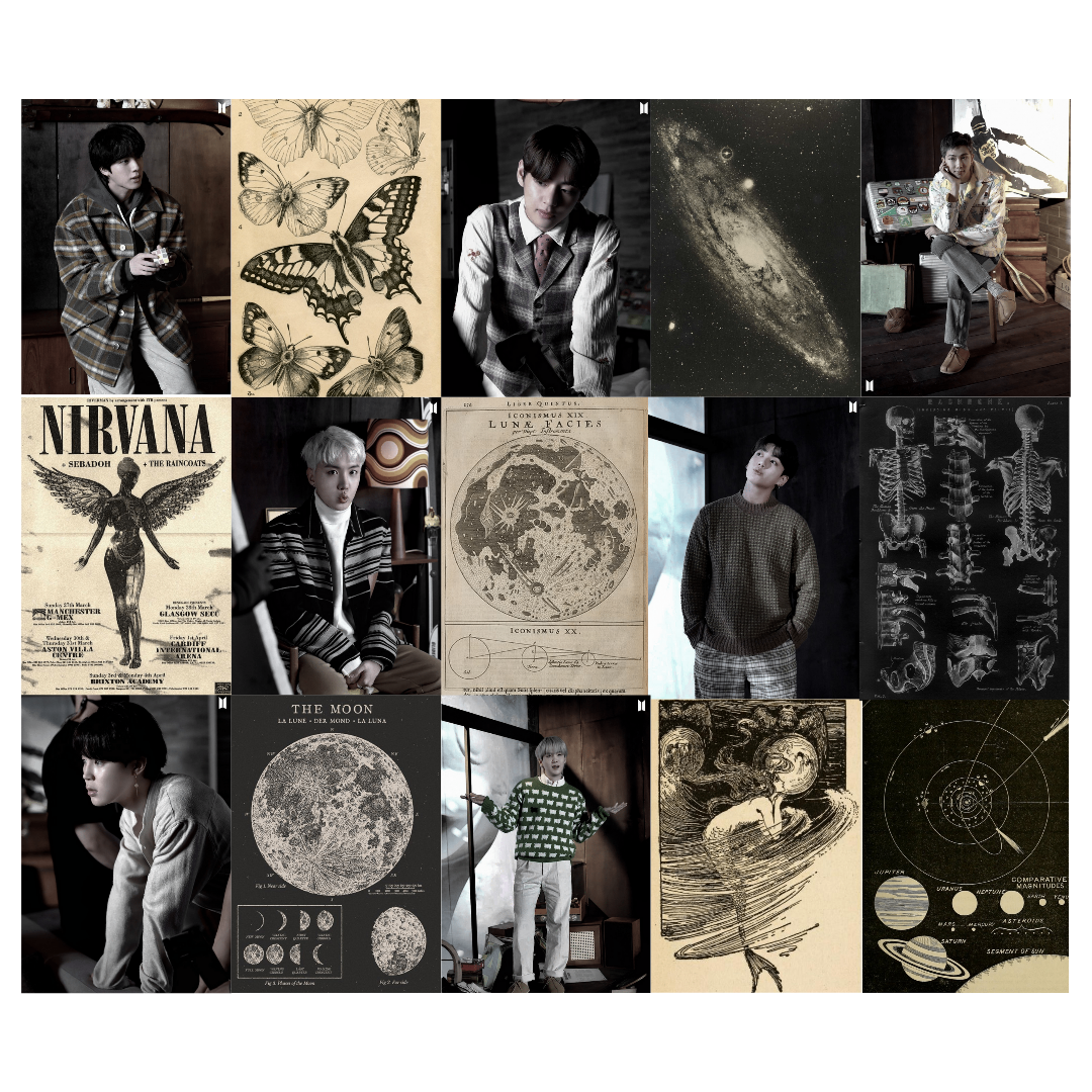 Orora BTS KPOP Fairygrunge Poster Duvar Kağıdı Seti