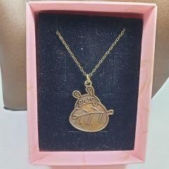 Orora Bronz/Bakır Renk 30mm Anime Totoro Figürlü Kolye