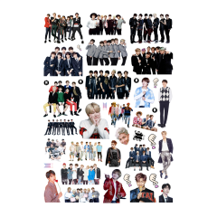 38 Adet KPOP BTS Sticker Seti-BTS Etiket Seti