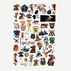 53 Adet Harry Potter Chibi Dobby Sticker Seti-HP Etiket Seti