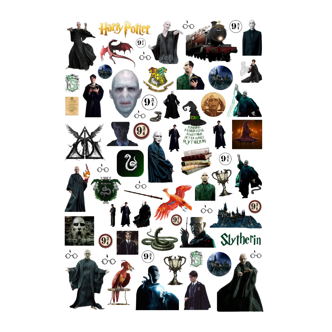 71 Adet Harry Potter Lord Voldemort Sticker Seti-HP Etiket Seti