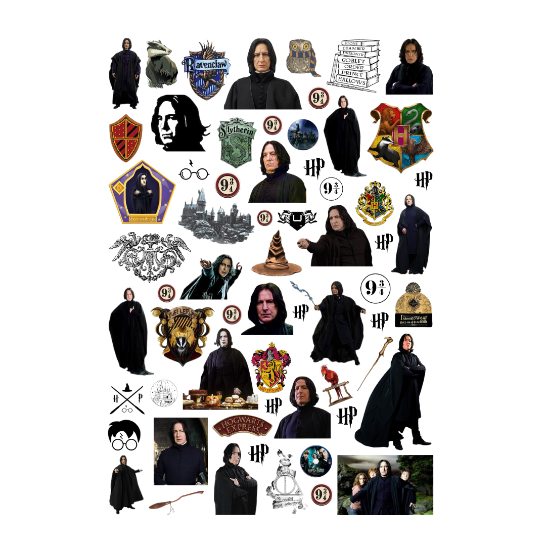 64 Adet Harry Potter Severus Snape Sticker Seti-HP Etiket Seti