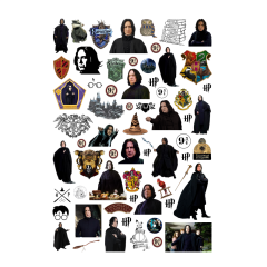 64 Adet Harry Potter Severus Snape Sticker Seti-HP Etiket Seti