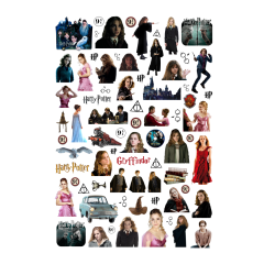71 Adet Harry Potter Sticker Hermione Granger Seti-HP Etiket Seti