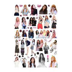 52 Adet KPOP Blackpink Sticker -Blackpink Etiket Seti