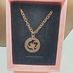 Orora Bronz/Gümüş/Bakır Renk 22mm Akrep Burcu Figürlü Kolye