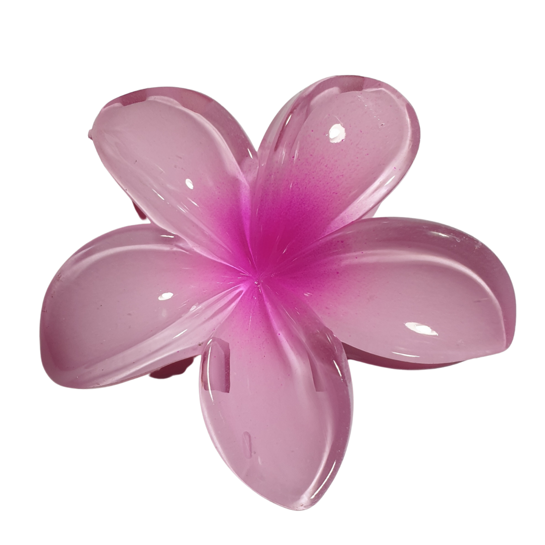 Hawai Toka, Fairycore Çiçek Figürlü Mandal Toka-Tekli-8cm-Pembe