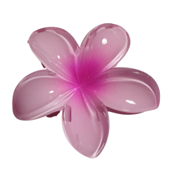 Hawai Toka, Fairycore Çiçek Figürlü Mandal Toka-Tekli-8cm-Pembe