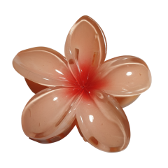 Hawai Toka, Fairycore Çiçek Figürlü Mandal Toka-Tekli-8cm-Kırmızı