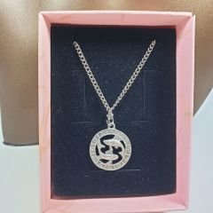Orora Bronz/Gümüş/Bakır Renk 22mm Balık Burcu Figürlü Kolye