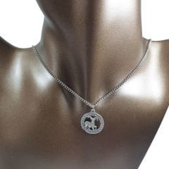 Orora Gümüş/Bakır/Bronz Renk 25mm Koç Burcu Figürlü Kolye