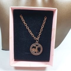 Orora Gümüş/Bakır/Bronz Renk 25mm Koç Burcu Figürlü Kolye