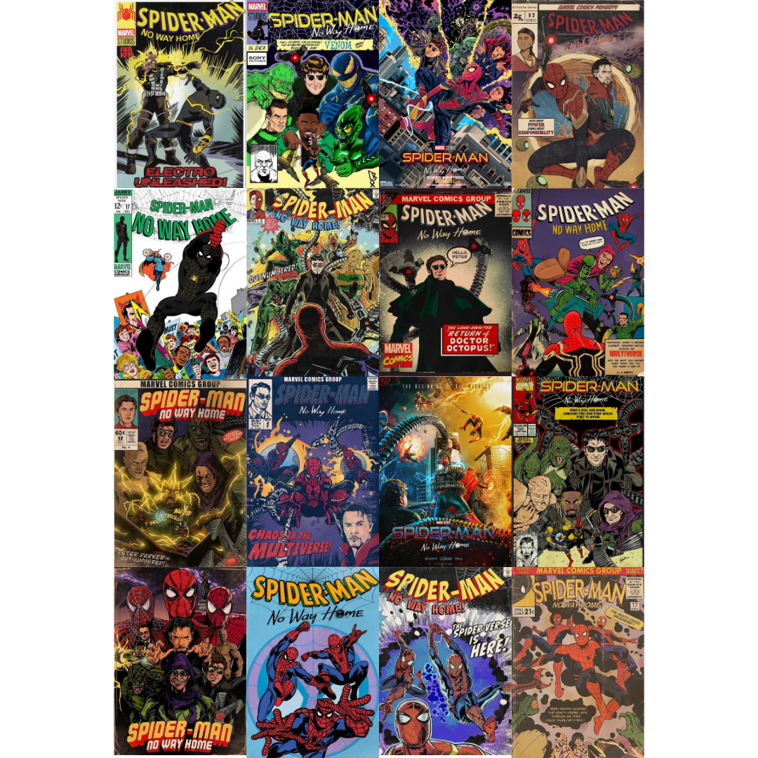 Marvel Spiderman Poster Seti- 16 Adet-A5