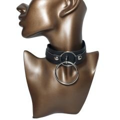 Orora Halkalı Gotik Suni Deri Choker