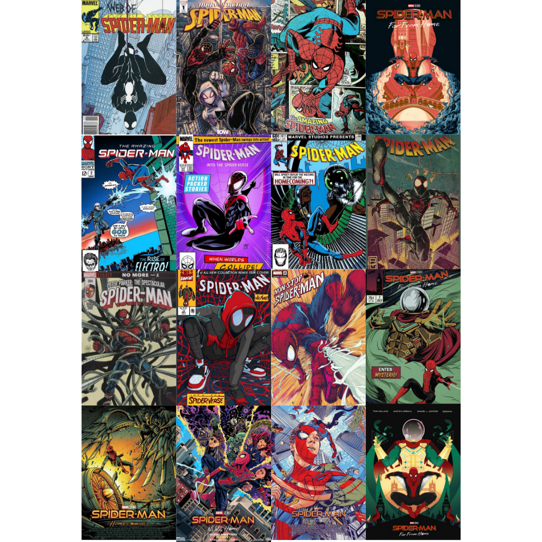 Marvel Spiderman Poster Seti- 16 Adet-A5