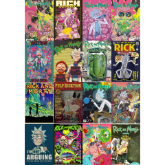 Rick and Morty Poster Seti- 16 Adet-A5
