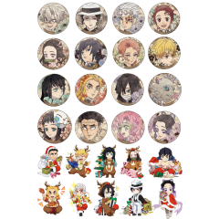 26lı Şeffaf/Beyaz Demon Slayer Anime Sticker Seti