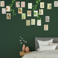 Fairycore Botanik Çiçekli Poster Seti- 20 Adet-A5
