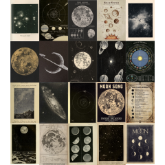 Fairygrunge Uzay Galaksi Poster Seti- 20 Adet-A5