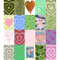 Cottagecore Greencore Art Poster Seti- 20 Adet-A5