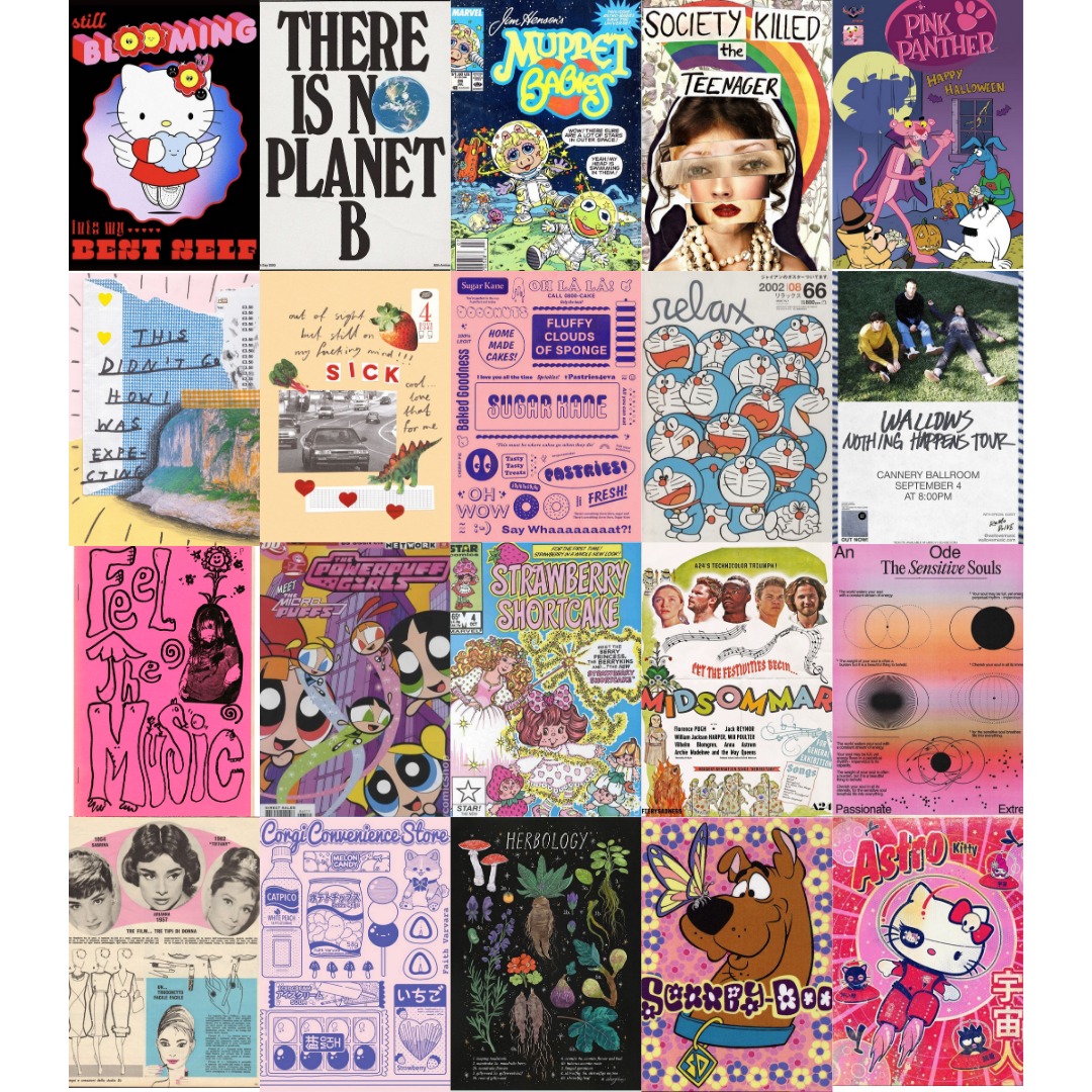 Pop Rock Art Poster Seti- 20 Adet-A5