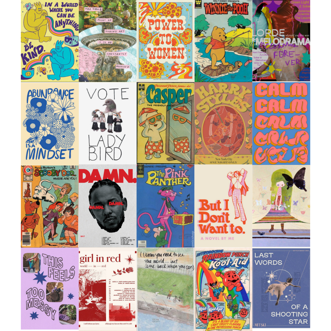 Pop Rock Art Poster Seti- 20 Adet-A5