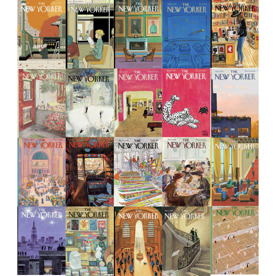 The New Yorker Art Poster Seti- 20 Adet-A5