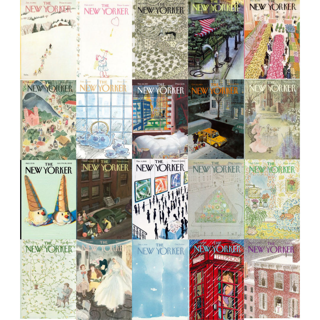 The New Yorker Art Poster Seti- 20 Adet-A5