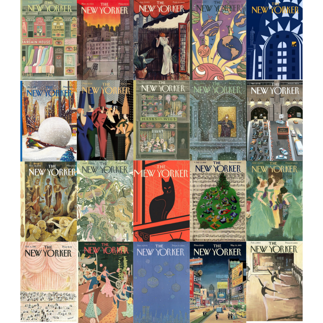 The New Yorker Art Poster Seti- 20 Adet-A5