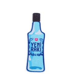 Orora Yeni Rakı Ahşap Broş -Rozet 2-3cm