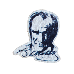 Orora Atatürk Ahşap Broş-Rozet 2-3cm