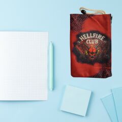 Ororabutik Stranger Things Hellfire Club  Bez Kalemlik, Cüzdan ve Makyaj Çantası