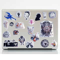 64\'lü Punk Rock Pop Vintage Sticker Etiket Seti