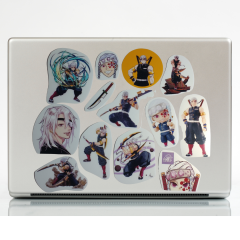 38\'li Uzui Tengen Demon Slayer Anime Sticker Etiket Seti
