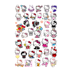 43\'lü Hello Kitty Cute Sticker Etiket Seti