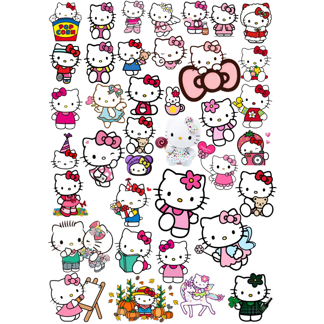 38\'li Hello Kitty Cute Sticker Etiket Seti