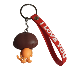 Aslan, Kawai ve I Love You (Seni Seviyorum) Figürlü Anahtarlık-5cm