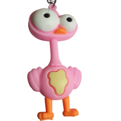 Deve Kuşu, Kawai ve I Love You (Seni Seviyorum) Figürlü Anahtarlık-5cm