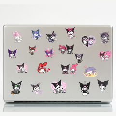 45\'li Sanrio Kuromi Sticker,  Cute Sticker Etiket Seti