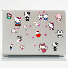44\'lü Sanrio  Sticker,  Cute Hello Kitty Sticker Etiket Seti