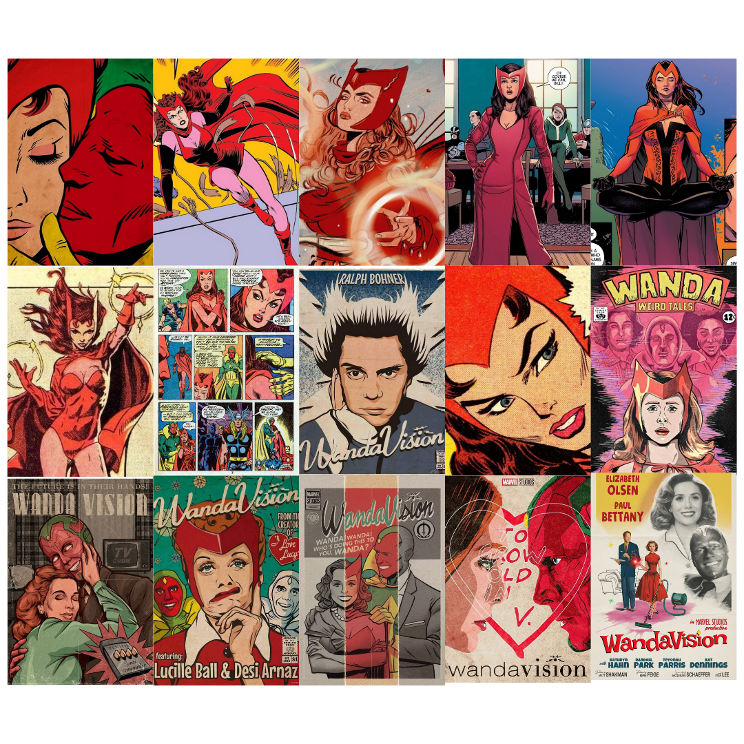 Wandavision Marvel Poster Duvar Kağıdı Seti