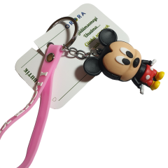 Mickey Mouse ve I Love You (Seni Seviyorum) Figürlü Anahtarlık-5cm